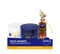 NIVEA Pack Ahorro Q10 Serum Facial Antiarrugas Doble Acción + Crema de Día FP30 + Crema de Noche