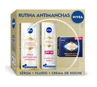 NIVEA Pack Cellular Luminous630 Rutina Antimanchas - Sérum 30ml + Crema de Día Antimanchas FP50 40ml + Crema de Noche Luminous630 50ml - Con Ácido Hialurónico Y Thiamidol