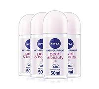NIVEA Pack de 4 desodorantes Pearl & Beauty Roll On