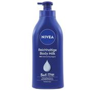 Nivea Pack de 6 leche corporal rica con bomba - 48 h de hidratación intensa - 625 ml