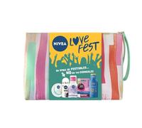 NIVEA Pack Festivalero Productos Esenciales con Loción Solar FP50+ (100 ml), Crema Todo Uso, Desodorante Roll On, Agua Micelar Desmaquillante y Bálsamo Labial - Piel Seca, Normal - 320 ml