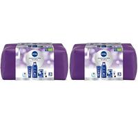 NIVEA Pack Neceser Body Cuidado Completo con body milk 250ml + crema de manos 100ml + NIVEA Soft 100ml + Roll On Black&White 50ml + LIPOSAN bálsamo labial (Paquete de 2)