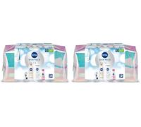 NIVEA Pack Neceser Gimnasio Gympack, Set Para Ella Con Desodorante Roll On Black&White 50ml + Loción Corporal Q10 400ml + Desmaquillador de Ojos 125ml + Gel de Ducha 250ml - Cuidado Completo