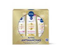 NIVEA Pack Rutina Luminous Antimanchas - Caja regalo con Sérum, Crema de día FP50 y crema de manos - Tratamiento Avanzado Antimanchas
