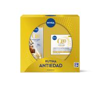 NIVEA Pack Rutina Q10 - Caja regalo con Sérum Facial Antiarrugas doble acción y Crema de día FP15 - Tratamiento completo antiedad