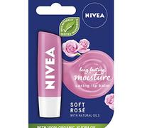 Nivea - Bálsamo labial Soft Rose - Brillo rosado natural - Blíster 4,8 g