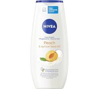 NIVEA Peach & Apricot Seed Oil - Gel de ducha suave con delicado aroma a melocotón, rica crema de ducha con vitamina C y E para una sensación suave en la piel (250 ml)