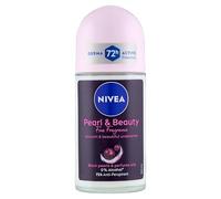 NIVEA Pearl & Beauty Fine Fragrance Desodorante Roll on 50 ml, antitranspirante para mujer, protección 72 horas, fórmula con extractos de perlas negras y aceites aromáticos para una fragancia refinada