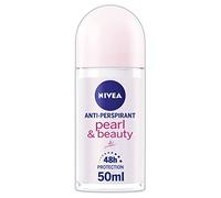 NIVEA Pearl & Beauty Roll-On Desodorante antitranspirante (50 ml, paquete de 6), para mujer, el embalaje puede variar