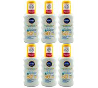 Nivea Protector Solar Spray para Babies & Infantil Fps 50 + 6 X 200ml Uva / Uvb