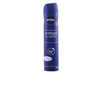 NIVEA Protege & Cuida Spray (1 x 200 ml), desodorante antitranspirante con el aroma de NIVEA Creme, spray desodorante con 0% alcohol
