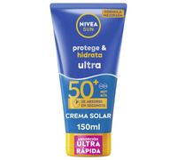 NIVEA SUN Protege & Hidrata Ultra FP50+, crema solar con 48h de hidratación (1 x 150 ml), protector solar ultra resistente al agua, crema hidratante con protección solar UVA & UBV