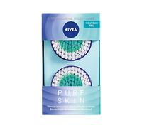 NIVEA Pure Skin Deep Cleansing Cabezal de cepillo facial en pack de 2, accesorio para el cepillo eléctrico facial, limpiador facial para piel normal y mixta