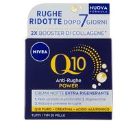 NIVEA Q10 Anti-Falten-Power Gesichtscreme für die Night extra regenerativo 50 ml, Anti-Falten-Gesichtscreme, Gesichtscreme, Hyaluronsäure, Coenzima Q10 und Kreatin für einen doppelten Kollagenbooster