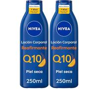 NIVEA Q10 Body Milk Reafirmante (1 x 250 ml), crema hidratante corporal 72h para piel seca, crema reafirmante corporal con Collagen Boost Complex, Vitamina C y Q10 puro (Paquete de 2)