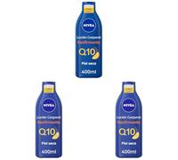 NIVEA Q10 Body Milk Reafirmante (1 x 400 ml), crema hidratante corporal 72h para piel seca, crema reafirmante corporal con Collagen Boost Complex, Vitamina C y Q10 puro (Paquete de 3)