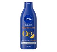 NIVEA Q10 Body Milk Reafirmante (1 x 400 ml), crema hidratante corporal 72h para piel seca, crema reafirmante corporal con Collagen Boost Complex, Vitamina C y Q10 puro