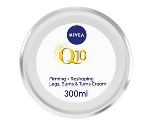 NIVEA Q10 - Crema corporal reafirmante (300 ml), loción corporal reafirmante hidratante con potente CoQ10 para reafirmar la piel, hidratante para todo el cuerpo para una piel de aspecto hermoso
