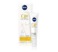 NIVEA Q10 Crema de ojos reafirmante antiarrugas (15 ml), cuidado de la piel antiarrugas para eliminar líneas finas y ojeras, crema nutritiva para ojos para una piel más suave y tersa