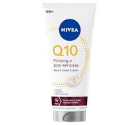 NIVEA Q10 - Crema hidratante reafirmante y antiarrugas para el cuerpo, cuello y pecho, 200 ml, crema reafirmante para reducir líneas finas y arrugas, crema para el cuello formulada con Q10, creatina y
