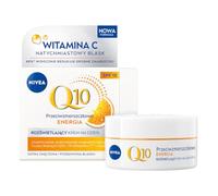 NIVEA Q10 ENERGY Crema de día antiarrugas con brillo saludable SPF15, 50 ml