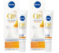 Nivea Q10 Energy Fresh Look Crema de Ojos con Vitaminas, 15ml (Paquete de 2)