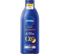 NIVEA Q10 Leche corporal reafirmante, loción para una piel más firme y elasticidad mejorada en 10 días, crema corporal con 99.5% de Q10 puro, vitamina C y agradable fragancia de naranja (400 ml)