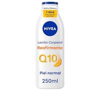 NIVEA Q10 Loción Corporal Reafirmante (1 x 250 ml), crema hidratante corporal para piel normal, crema reafirmante corporal con Collagen Boost Complex, Vitamina C y Q10 puro