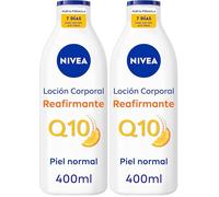 NIVEA Q10 Loción Corporal Reafirmante (1 x 400 ml), crema hidratante corporal 72h para piel normal, crema reafirmante corporal con Collagen Boost Complex, Vitamina C y Q10 puro (Paquete de 2)