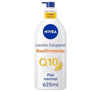 NIVEA Q10 Loción Corporal Reafirmante (1 x 625 ml), crema hidratante corporal para piel normal, crema reafirmante corporal con Collagen Boost Complex, Vitamina C y Q10 puro