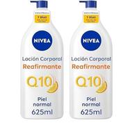 NIVEA Q10 Loción Corporal Reafirmante (1 x 625 ml), crema hidratante corporal para piel normal, crema reafirmante corporal con Collagen Boost Complex, Vitamina C y Q10 puro (Paquete de 2)