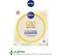 NIVEA Q10 PLUS ANTI-AGE CARE CUSHION 3 EN 1 15G ANTIEDAD MAQUILLAJE CREMA COLOR