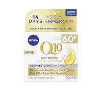 NIVEA Q10 Power 60+ Skin Anti-Arrugas + Crema de Día Reabastecedora (50 ml), Potente Crema Antienvejecimiento, Hidratante para Mujeres con Coenzima Q10, Crema Facial Día con SPF15
