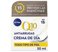 NIVEA Q10 Power Antiarrugas Cuidado de Día FP15 (50 ml), crema antiarrugas facial, crema hidratante con protector solar, crema de día antiedad, crema facial reafirmante