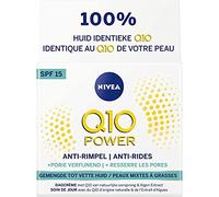 NIVEA Q10 Power - Crema de día antiarrugas y reafirmante para piel de aspecto más joven, crema de día con SPF 15, 50 ml