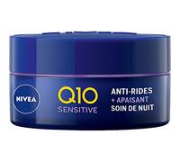 Nivea Q10 Power - Cuidado nocturno cómodo, antiarrugas y pieles sensibles, crema antihuelga enriquecida con Q10 natural y creatina, cuidado facial para mujer con extracto de regulación (1 x 50 ml)