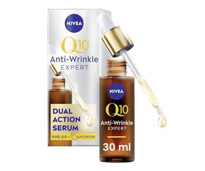 NIVEA Q10 - Suero facial antiarrugas Expert de doble acción (30 ml), suero facial antienvejecimiento para mujeres con Q10 puro, hidratante para reducir y prevenir visiblemente las arrugas