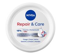 NIVEA Repair & Care - Crema corporal, cara y manos - Hidratación 72H - Exfoliante suave - Protege la barrera cutánea - Glicerina, provitamina B5 y Urea - Piel extra seca y áspera - 400 ml