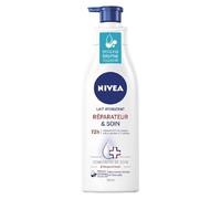 NIVEA Repair & Care Loción reparadora corporal para pieles muy secas (1 x 250 ml) - Leche corporal hidratante con glicerina, provitamina B5 y niacinamida - Crema hidratante para pieles ásperas, extra