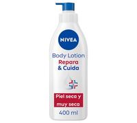 NIVEA Repara & Cuida Body Milk, crema hidratante corporal para pieles secas y extra secas, crema hidratante con 72 h de hidratación y cuidado intensivo, 1 x 400 ml