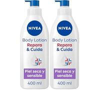 NIVEA Repara & Cuida - Loción Corporal Hidratante - Efecto Calmante - 72h de Hidratación - Con 10% Glicerina, Provitamina B5 y Pantenol - Sin Perfume - Piel Seca, Irritada y Sensible - 400 ml