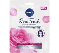 NIVEA Rosa Touch - Mascarilla de lona hidratante intensiva, 1 unidad
