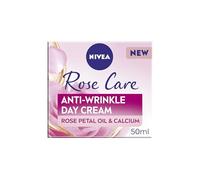 NIVEA Rose Care - Crema de día antiarrugas (50 ml), crema facial antiarrugas con propiedades nutritivas y antioxidantes, hecha con aceite de pétalos de rosa y calcio
