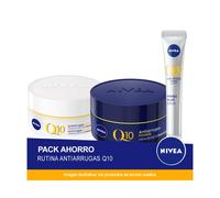NIVEA RUTINA Q10 - Pack Ahorro cuidado facial - Contiene Crema de día FP30, Crema de noche y Serum Facial Rellenador de Arrugas