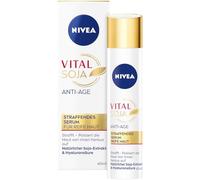NIVEA Sérum reafirmante antiedad Vital Soja, suero hidratante intenso para pieles maduras con extracto de soja natural, cuidado facial reafirmante con ácido hialurónico (40 ml)