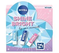Nivea Shine Brught Lip Care Moments Cadeauset - 3 x 4,8 gr