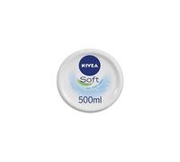 NIVEA Soft (500ml), Crema Hidratante para Cara, Cuerpo y Manos con Vitamina E y Aceite de Jojoba, Crema de Manos Hidrata después de Usar Hand San