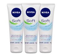 NIVEA Soft Crema hidratante refrescante y suave, humectante ligero para rostro, cuerpo y manos, crema corporal enriquecida con aceite de jojoba y