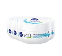 NIVEA Soft Pack de 4 (4 x 200 ml), una crema hidratante para cara, cuerpo y manos con vitamina E y aceite de jojoba, hidratante intensivo diario
