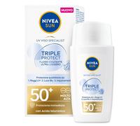 Nivea Solar 40 Ml. Cara Fp50 Triple Protección 93695 Hecho En Italia